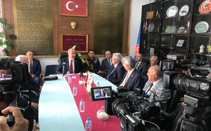 KKTC Cumhurbaşkanı Ersin Tatar  Türkiye Muharip Gaziler Derneği Genel Merkezini ziyaret etti.